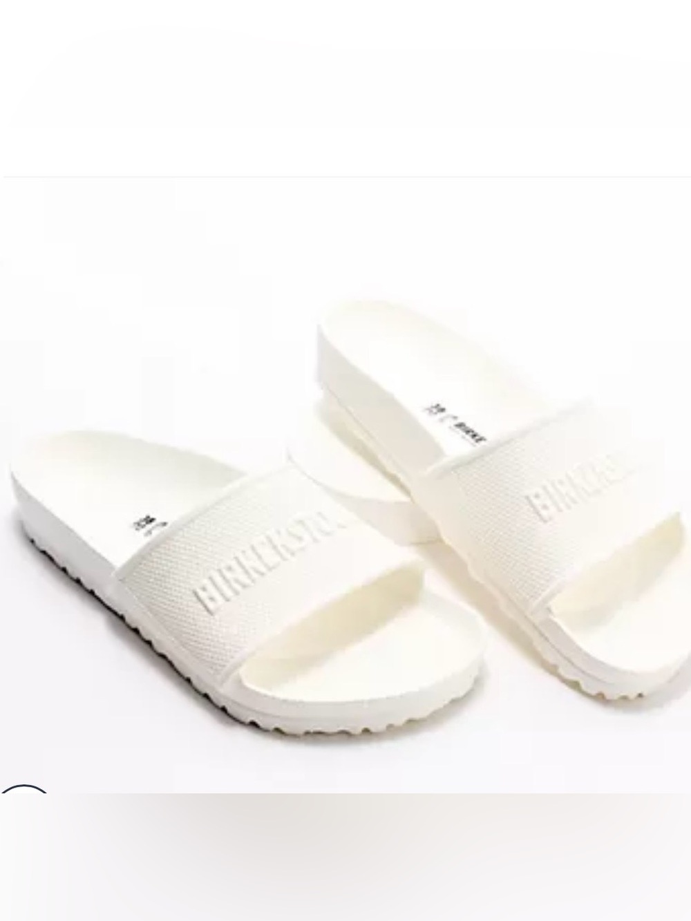 Birkenstock White Barbados EVA Slide